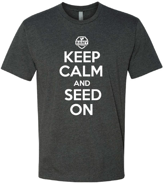 Keep calm and seed on t-shirt